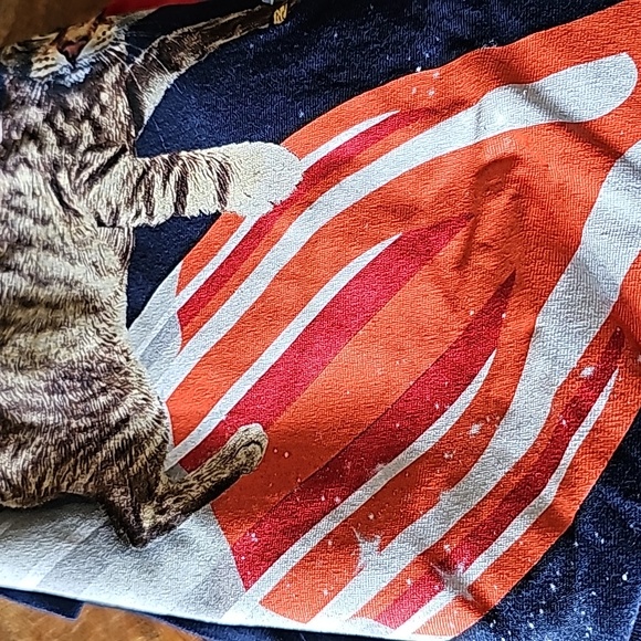 Patriotic Popsicle Lularoe leggings bundle cat shirt OS one size - Picture 10 of 10